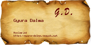 Gyura Dalma névjegykártya