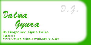 dalma gyura business card
